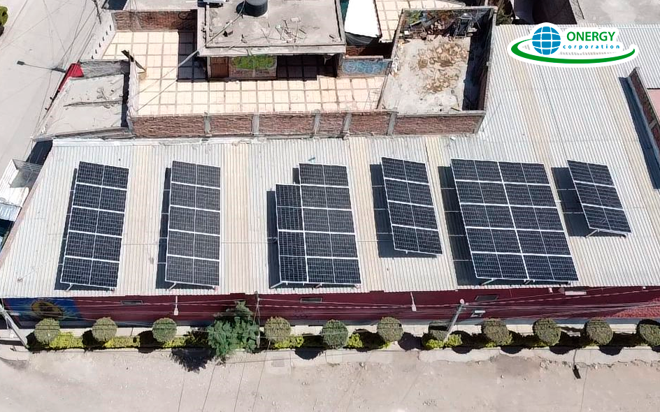 Paneles solares en Calzado Komander