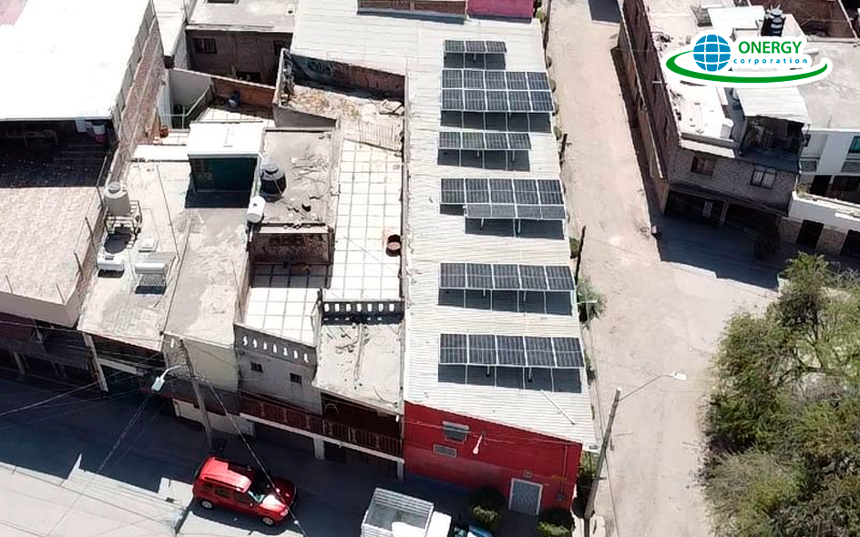 Paneles solares en Calzado Komander